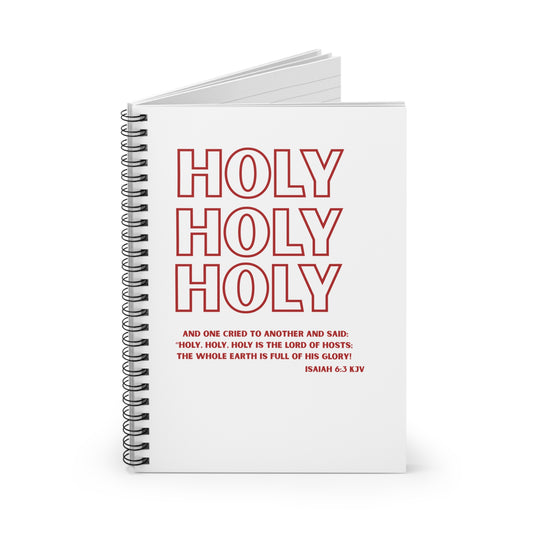 Holy Spiral Notebook - Inspirational Journal for Faith, Church Notes, Christian Gift, Scripture Reflection, Bible Study
