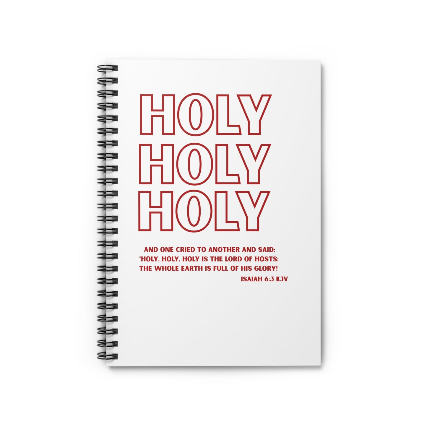 Holy Spiral Notebook - Inspirational Journal for Faith, Church Notes, Christian Gift, Scripture Reflection, Bible Study